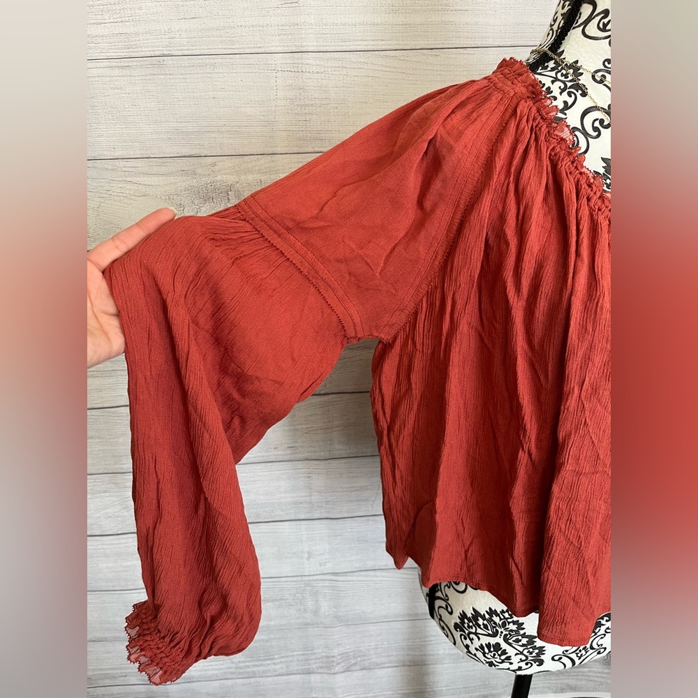 Free People | NWT Banda Long Sleeve Blouse - Picture 8 of 14